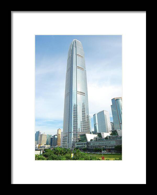 Chinese Culture Framed Print featuring the photograph Hong Kong Skyscraper International by Uschools