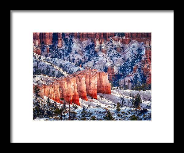 Trees Framed Print featuring the photograph Hoodoos Of Bryce Canyon by Anchor Lee
