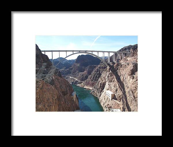 Outdoors Framed Print featuring the photograph Hoover Dam by Marianna Sulic