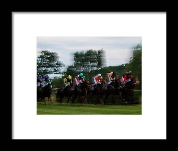 Horce-racing Framed Print featuring the photograph Horce Racing 05 by Jorg Becker