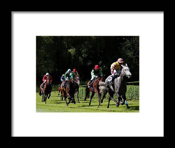 Horce-racing Framed Print featuring the photograph Horce Racing 09 by Jorg Becker