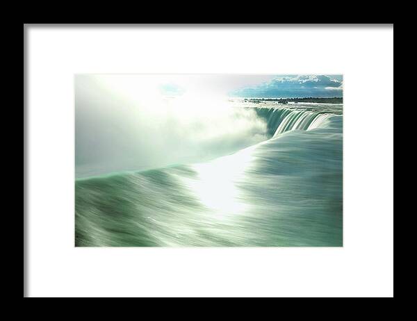 Horseshoe Falls Framed Print featuring the photograph Horseshoe Falls, Niagara Falls by Doolittle Photography and Art