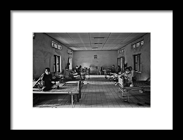 Expression Framed Print featuring the photograph Hospitalization Life by Shinjiisobe
