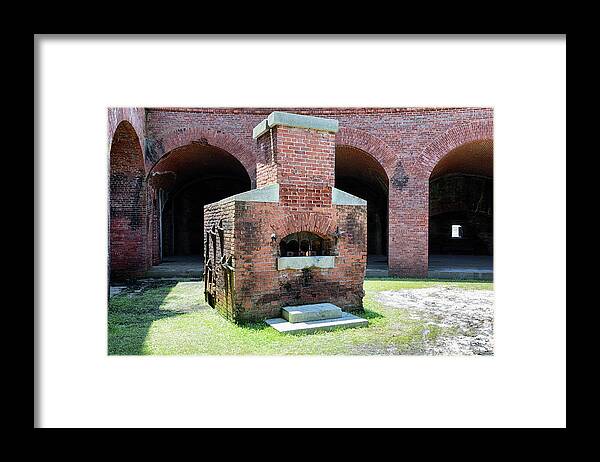 Fort Massachusetts Framed Print featuring the photograph Hot Shot Furnace by Susan Rissi Tregoning