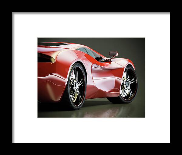 Viewpoint Framed Print featuring the photograph Hot Sports Car by Mevans