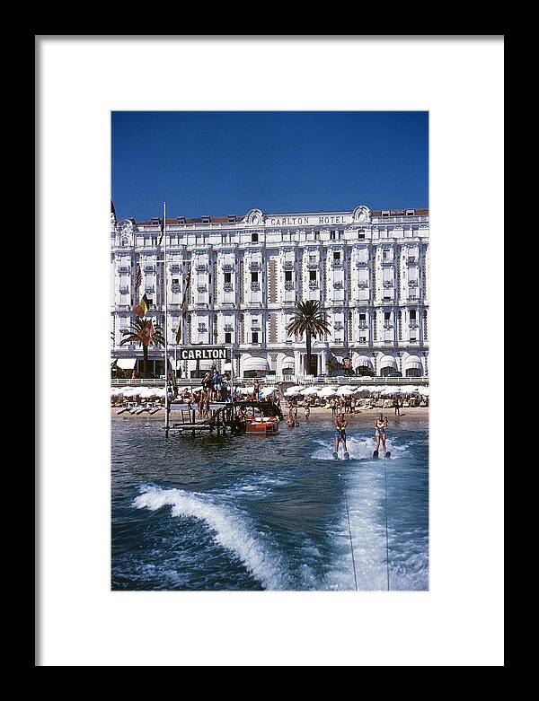 Skiing Framed Print featuring the photograph Hotel Sports by Slim Aarons
