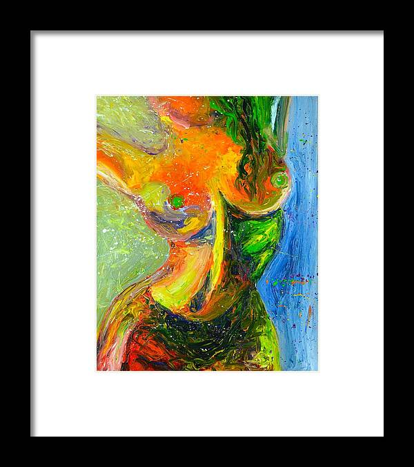 Hourglass Framed Print featuring the painting Hourglass by Chiara Magni
