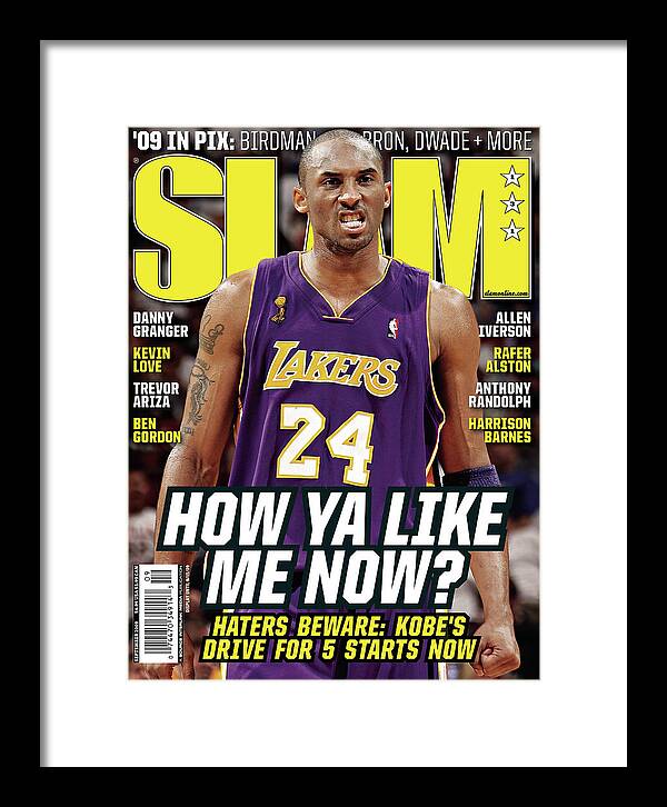 Kobe Bryant Framed Print featuring the photograph How Ya Like Me Now? SLAM Cover by Getty Images
