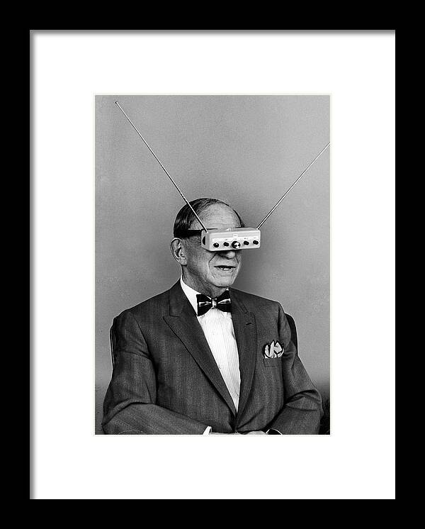 Editors' Picks Framed Print featuring the photograph Hugo Gernsback by Alfred Eisenstaedt