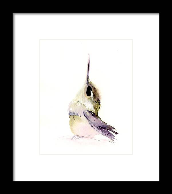 Colorado Framed Print featuring the painting Hummingbird Series 2019 #3 by Dawn Derman