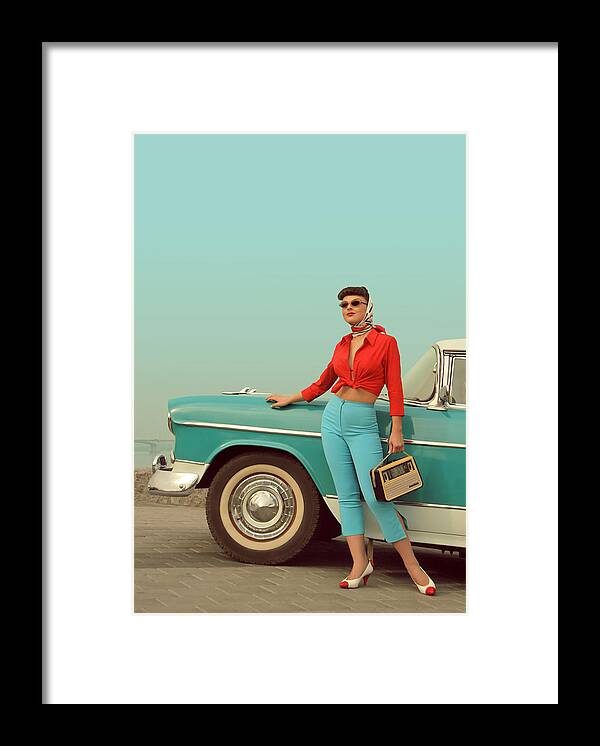 People Framed Print featuring the photograph I Am Back by Retroatelier