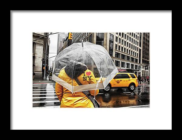 New York Framed Print featuring the photograph I Love NY by Alison Frank