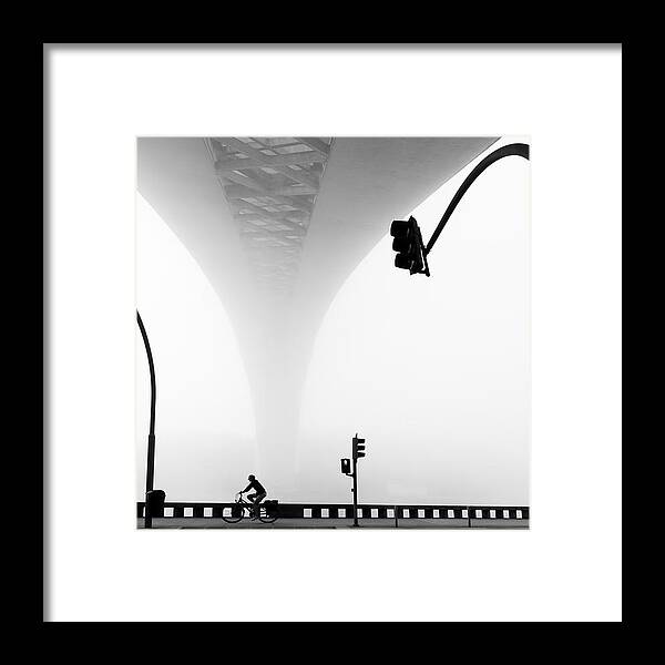 Mist Framed Print featuring the photograph I Want To Ride My Bicycle by Fernando Correia Da Silva