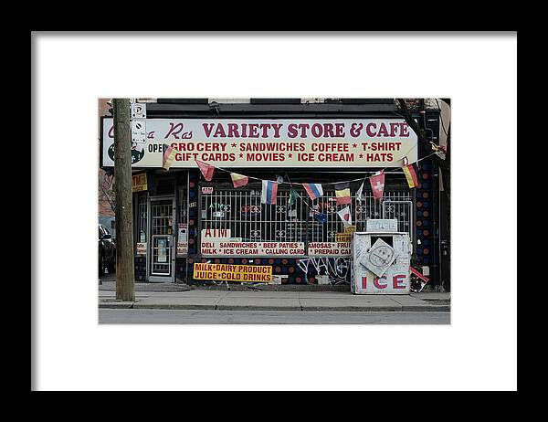 Urban Framed Print featuring the photograph Ice Cream And Hats by Kreddible Trout