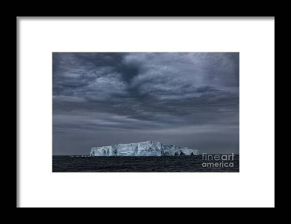 South Georgia Framed Print featuring the photograph Iceberg and Clouds by Patti Schulze