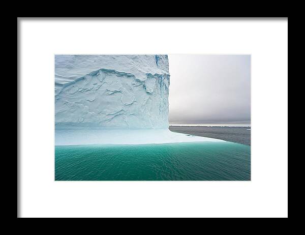 Scenics Framed Print featuring the photograph Iceberg With Steep Walls, Antarctic by Eastcott Momatiuk