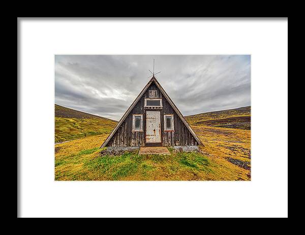 David Letts Framed Print featuring the photograph Iceland Chalet by David Letts