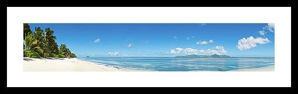 Tropical Rainforest Framed Print featuring the photograph Idyllic Vacation Beach White Sands by Fotovoyager