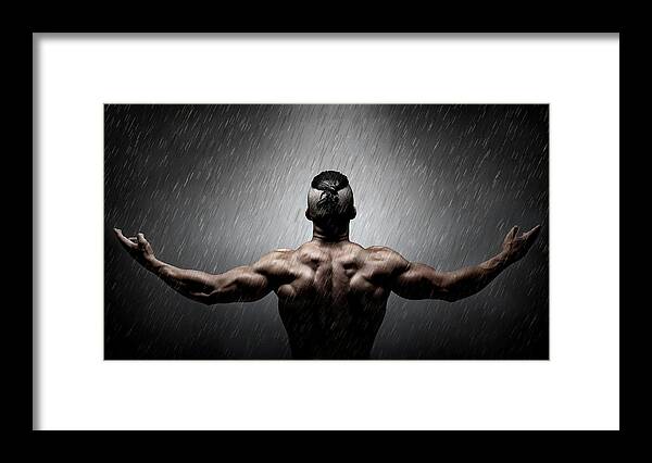 Man Framed Print featuring the photograph Igor In The Rain IIi by Ddiarte