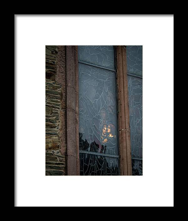 Down Framed Print featuring the photograph Illumination Stained Glass by Susie Weaver