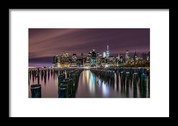Brooklyn Bridge Park - Pier 1 Framed Print featuring the photograph I\'m In A New York State Of Mind! by Emil Abu Milad