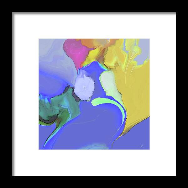 Abstract Framed Print featuring the digital art Impromptu by Gina Harrison