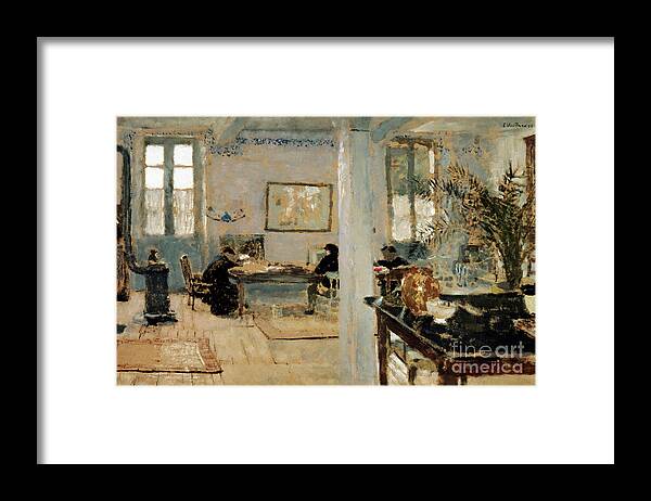 Oil Painting Framed Print featuring the drawing In A Room by Heritage Images