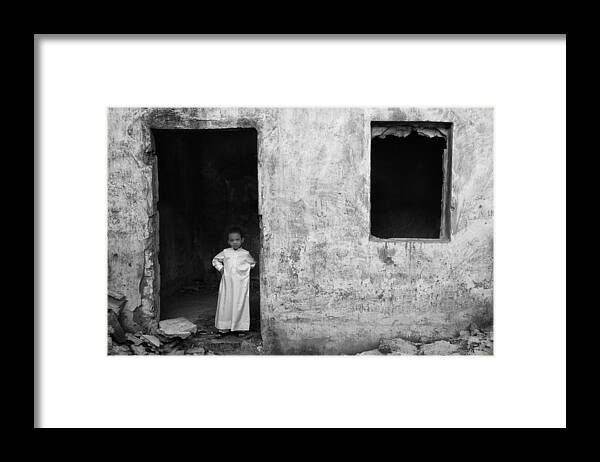 Ruin Framed Print featuring the photograph In Need .. by Hesham Alhumaid