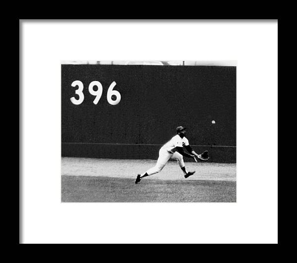 American League Baseball Framed Print featuring the photograph In One Of The Greatest Exhibitions By by New York Daily News Archive