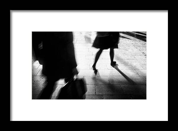 Silhouette Framed Print featuring the photograph In Pursuit? by Goran Johansson