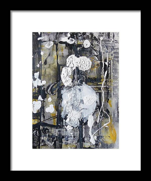 Abstract Framed Print featuring the painting In Sheep's Clothing by 'REA' Gallery