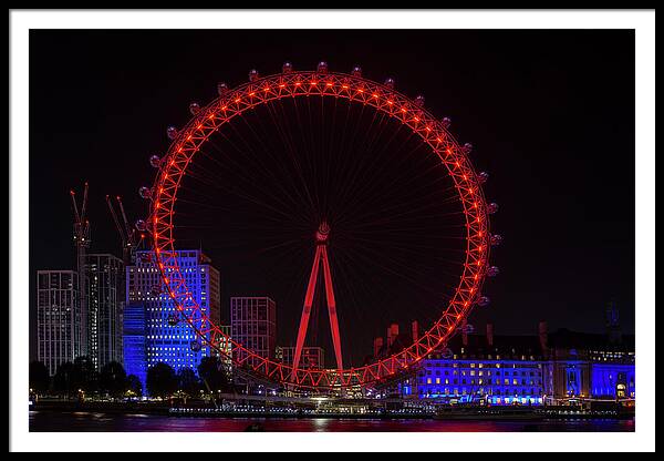 London Eye Framed Print featuring the photograph In the blink of an eye 1 by Steev Stamford