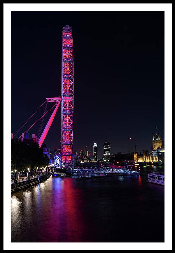 London Eye Framed Print featuring the photograph In the blink of an eye 2 by Steev Stamford