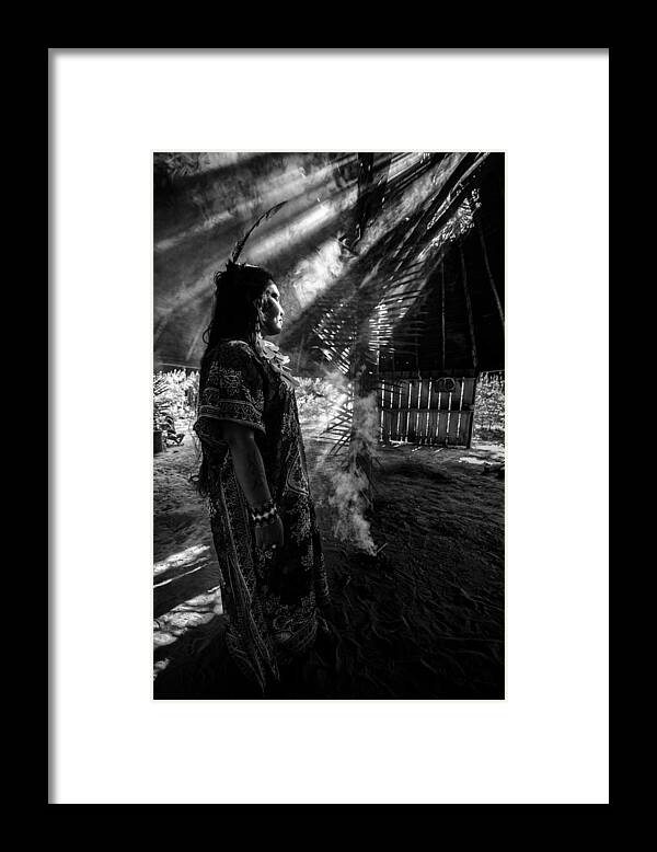 Light Framed Print featuring the photograph In The Light by Merav Kadosh