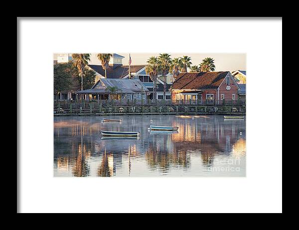 Lake Sumter Landing Framed Print featuring the photograph In The Stillness Of The Morn Fine Art Photography by Mary Lou Chmura by Mary Lou Chmura