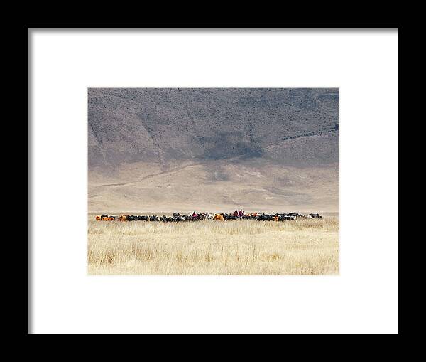 Masai Framed Print featuring the photograph Incredible Maasai by Mathilde Guillemot