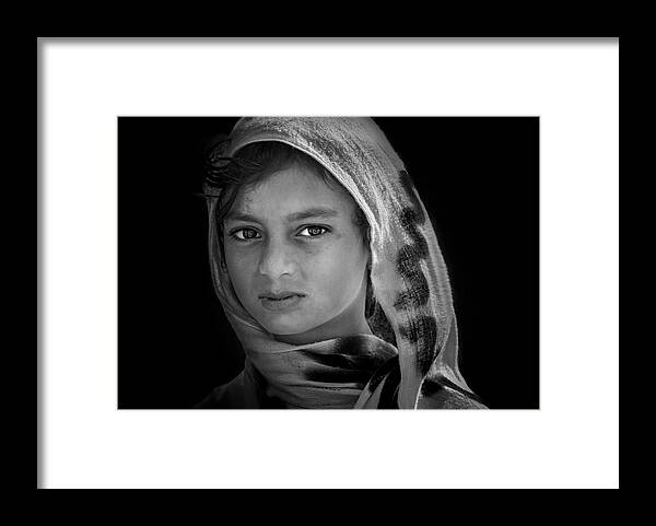 Framed Print featuring the photograph Indian Girl by Irene Yu Wu