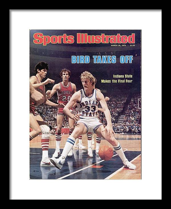 Indiana State Larry Bird, 1979 Ncaa Midwest Regional Sports Illustrated  Cover by Sports Illustrated