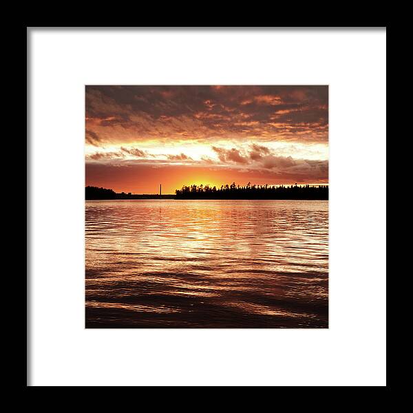 Industrial District Framed Print featuring the photograph Industrial Sunset by Shaunl