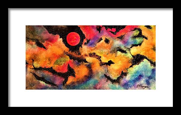 Planets Arcturus Arcturian Ascension Cosmos Universe Star Seed Nebula Space Alienworld Framed Print featuring the painting Infinite Infinity 2.0 by Esperanza Creeger