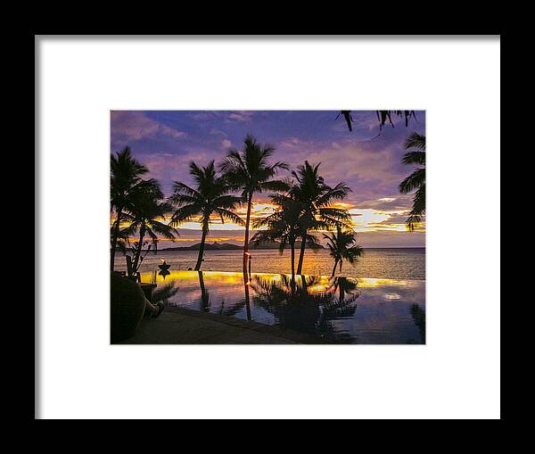 Fiji Framed Print featuring the photograph Infinity Pool by Jeremy Guerin