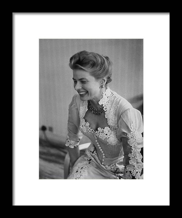 People Framed Print featuring the photograph Ingrid Bergman by Thurston Hopkins