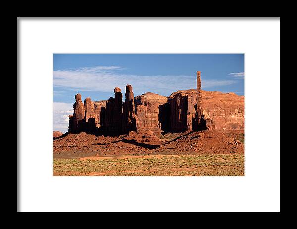 Toughness Framed Print featuring the photograph Inner Canyon Landscape, Totem Pole by John Elk