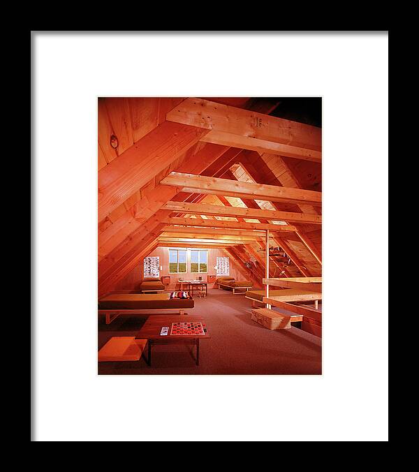 02/08/05 Framed Print featuring the photograph Interior Of A Jens Risom Prefab Home by John Zimmerman