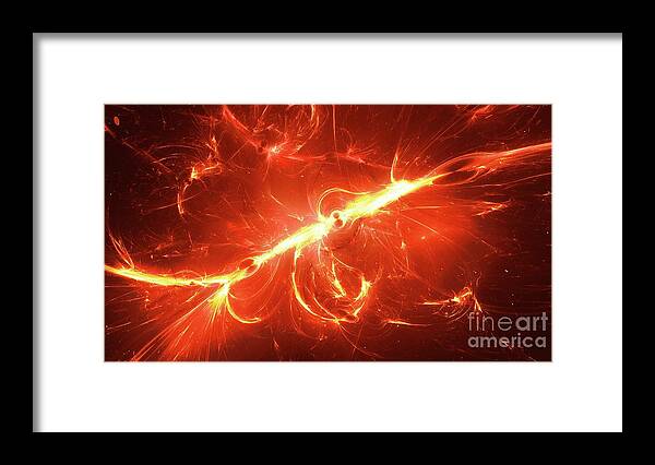Energy Framed Print featuring the photograph Interstellar Energy by Sakkmesterke/science Photo Library