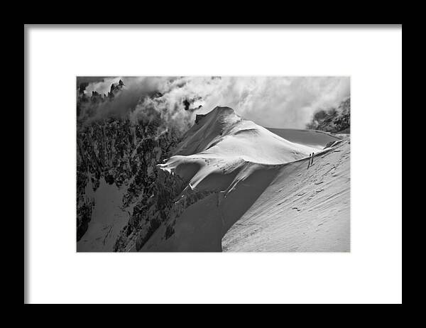 Snow Framed Print featuring the photograph Into The Mountains by Ulrik Hasemann