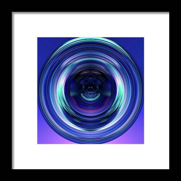 Sphere Framed Print featuring the digital art Introspection by Jennifer Walsh