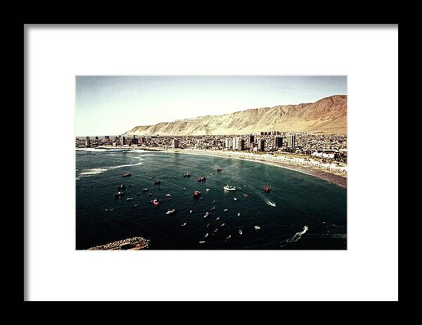 Tranquility Framed Print featuring the photograph Iquique Peninsula by Romina Ortega