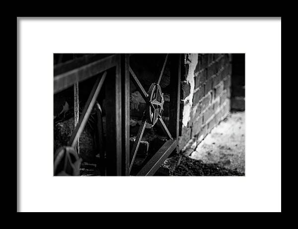 Iron Gate Framed Print featuring the photograph Iron Gate in BW by Doug Camara