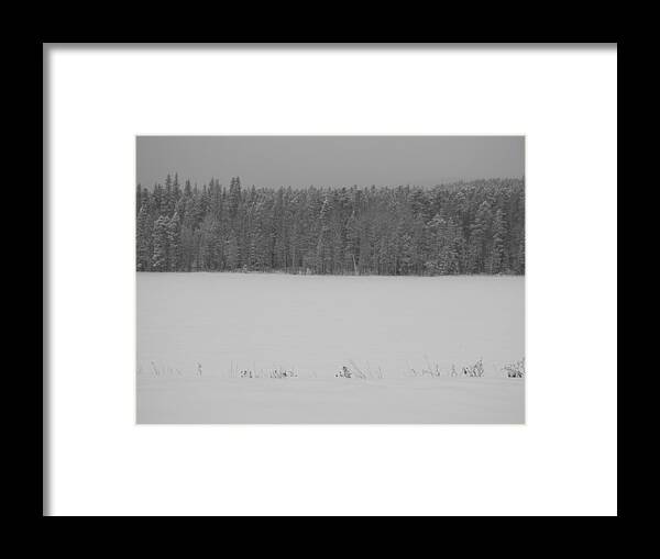Snow Framed Print featuring the photograph Isolation by Nicole Belvill
